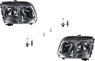 Produktbild von Scheinwerfer passend für VW Polo 6N ab 99-01 Leuchtmittel Satz L R 6N1941017AA 6N1941017AB 6N1941018AB 6N1941018AA Johns