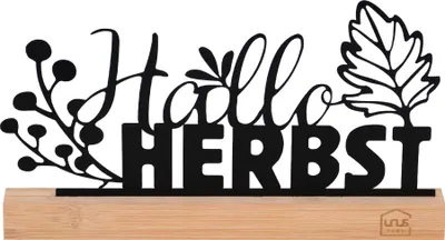 Produktbild von UNUS Deko Aufsteller "Hallo Herbst" in schwarz