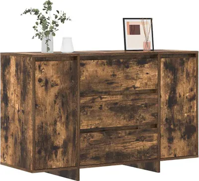 Zdjęcie produktu dla Komoda vidaXL z dębu wędzonego 120 x 41 x 75 cm z płyt drewnopochodnych