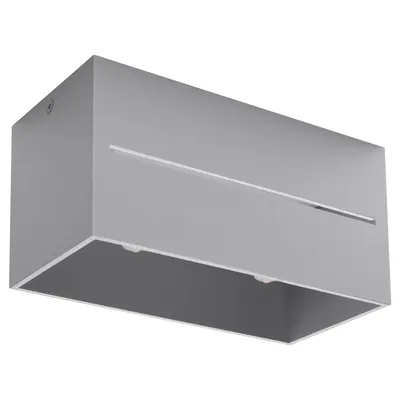 Obrázek produktu pro Stropní svítidlo LOBO 2 šedé 2xG9 8W hliník 10x10x20cm Sollux Lighting