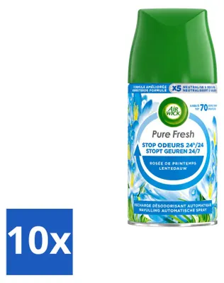 Productafbeelding van 10 x Air Wick Freshmatic navulling Pure Lenteochtend, 250 ml - Voordeelverpakking - 10 stuks