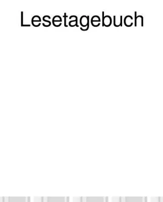 Produktbild von Lesetagebuch