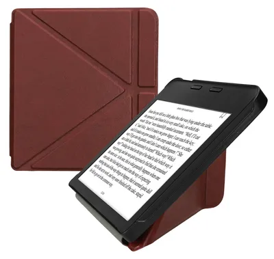 Produktbild von kwmobile Schutzhülle für Kobo Libra 2 Hülle - Kunstleder Case - eReader Klapphülle mit Auto Sleep Funktion - Cover mit Ständer - Brombeere