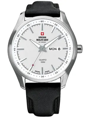 Zdjęcie produktu dla Zegarek męski SWISS MILITARY SM34027.06 czarny klasyczny