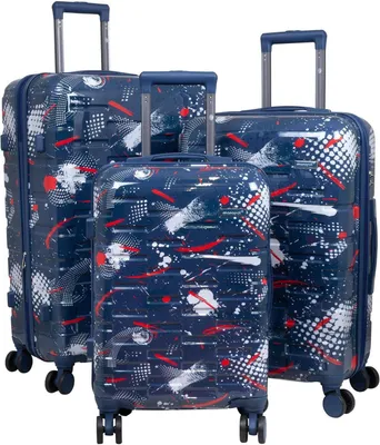 Produktbild von Hartschalen Trolleyset 3tlg. Set mit Dehnfalte - Cespara Dunkelblau Gr. M, L und XL)
