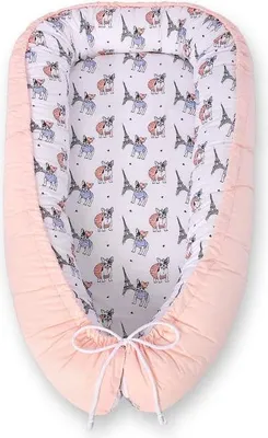 Immagine prodotto di Nido per bambini - bozzolo - sicuro e traspirante in cotone Oeko-Tex, doppio, Borbono Little Dogges