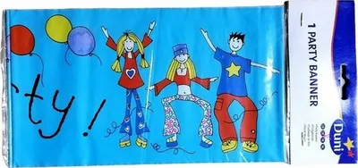 Immagine prodotto di Striscione per feste Duni blu 250 cm