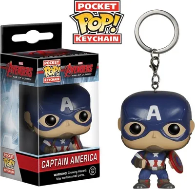 Produktbild von Avengers Age of Ultron - Captain America - Schlüsselanhänger Funko Pocket POP! Keychain