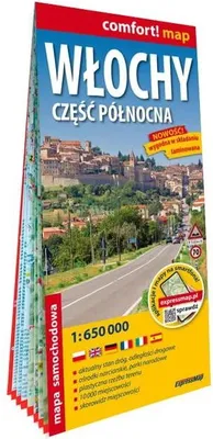 Zdjęcie produktu dla Włochy Część północna laminowana mapa samochodowa 1:650 000