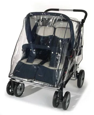 Obrázok produktu pre reer RainCover Twin, Raincover, Polyethylene-vinyl acetate (PEVA), Priehľadná, Chlapec / dievča, Universal, 970 mm