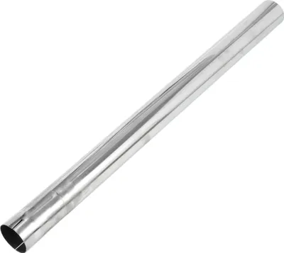 Image de Tube D'Échappement Droit À Mandrin Coupé Bricolage, Tuyau Échappement Personalisé Voiture Modifiée, Tuyauterie 57Mm/2,25" Od 762Mm/30" Longueur Acier Inoxydable T304 Ton Argenté