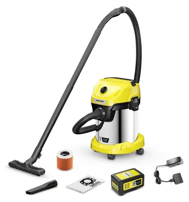 Produktbild von Kärcher Akku-Nass-/Trockensauger WD 3-18 S Battery Set, 18 V, 17 l