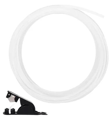 PTFE-Schlauch 10 m, 4x2,5 mm, mit Cutter, für 1,75 mm Filament, weiß