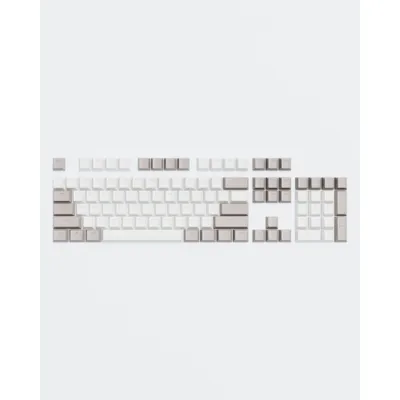 Obrázek produktu pro DARK PROJECT Klávesy - KS-48 PBT Keycaps (ENG/RU/UA - šedá/bílá)