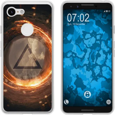 Produktbild von PhoneNatic Case kompatibel mit Google Pixel 3 Silikon-Hülle Element Feuer M3