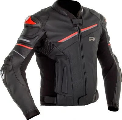 Produktbild von Richa Mugello 2 perforierte Motorrad Lederjacke, schwarz/rot, 52