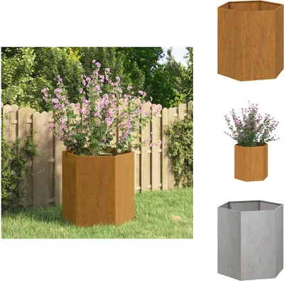 Produktbild von vidaXL Pflanzkübel Rostig 40x40x45 cm Cortenstahl -  Blumentöpfe & Pflanzgefäße