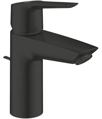 Produktbild von Grohe QuickFix Start - Waschtischarmatur mit Ablauf, schwarz matt