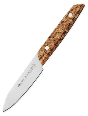 Officemes 10 cm Klinge, Birkenholzgriff, 58 HRC, Küchenmesser