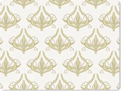 Produktbild von MuchoWow® Mauspad Mousepad Muster - Blumen - Jugendstil 23x19 cm - Mousepads - Maus Mat - Pad - Mausunterlage - Schreibtischunterlage - Mauspad