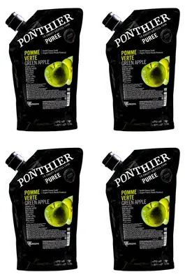 Produktbild von Ponthier APFEL PÜREE Grün Frucht-Mark-Püree 4x 1KG Granny Smith