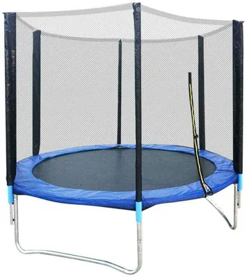 Produktbild von trampolina dla dzieci 183 cm Trampolina do użytku wewnątrz i na zewnątrz Siatka zabezpieczająca Obciążenie trampoliny ogrodowej dla dzieci 300 kg
