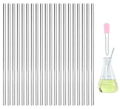 Productafbeelding van Roerstaafjes 20 cm - 20 Stuks Glazen Roerstaaf voor Laboratorium en Chemie