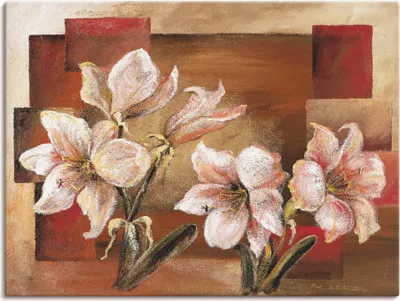 Produktbild von ARTland Leinwandbild Mallorca's Garten Größe: 60x45 cm