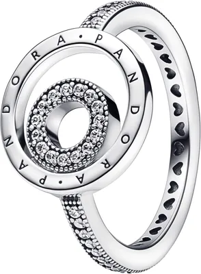 Produktbild von PandoraRing 192316C01 Silber 925 Logo Circles Pave Ring 17