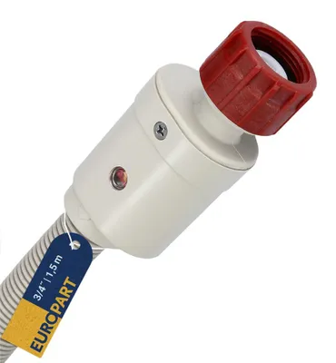 Warmwasser-Zulaufschlauch 1,5 m 3/4" mit Aquastop