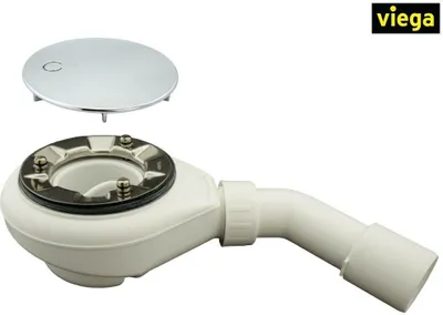 Produktbild von Ablaufgarnitur für die Duschwanne mit Ablauf Ø 90mm ABS Chrom Abdeckung Viega