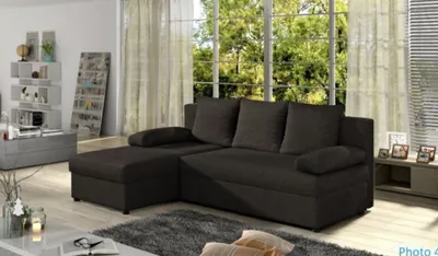 Obrázek produktu pro Rohová sedačka s úložným prostorem MELIKA - hnědá