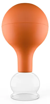 Produktbild von Pulox Schröpfglas aus Echtglas diverse Größen und Farben braun 32mm