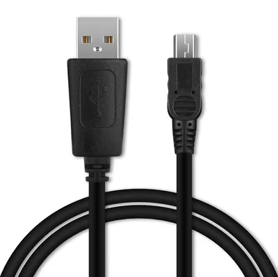 Produktbild von CELLONIC USB Kabel 1m für TomTom Rider Pro / GO 520, GO 630, GO 720, GO 730 / ONE XL Trucker 5000 / Start GPS Navigator Ladekabel Mini USB auf USB A 2.0 Datenkabel 1A schwarz PVC