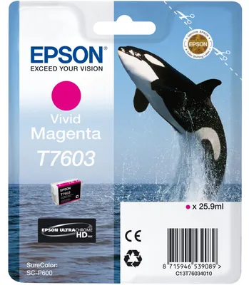 Produktbild von Epson Tintenpatrone vivid magenta T 7603 N