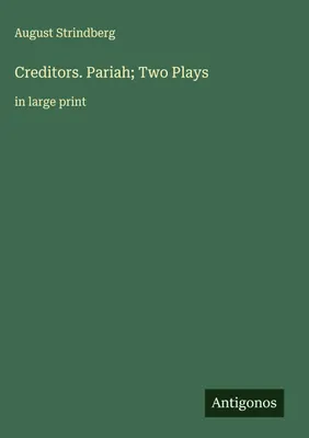 Produktbild von Creditors. Pariah; Two Plays