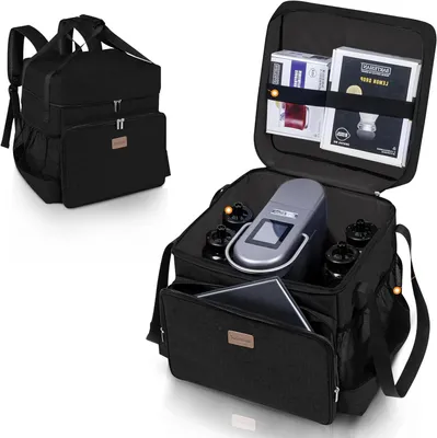 Productafbeelding van Cocktail Machine Tas - Bartesian Draagtas - Cocktails Maken - Gevoerde Binnenkant - 35.56 x 34.29 x 33.02 cm - Zwart