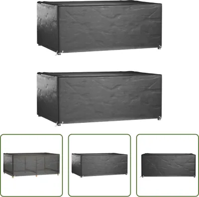 Obrázek produktu pro The Living Store Kryty na zahradní nábytek 2 ks 8 oček 180x122x75 cm Obdélníkový tvar