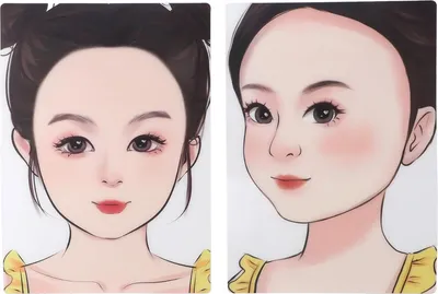 Produktbild von 2 Stück Make-up Übungsboard - Wiederverwendbar und waschbar - Gesichtsmalerei Übungsboard - Für Malübungen und Bühnenmake-up - Display für Bühnengebrauch - Verbessere deine Fähigkeiten mit diesen praktischen Werkzeugen