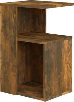 Obrázek produktu pro vidaXL Odkládací stolek Smoked Oak 36x30x56 cm Materiál dřeva