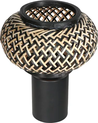 Produktbild von Steinhauer - tischlampe - Bloeba - natürlich schwarz - bambus metall - nachttischlampe - E27 - 4498ZW