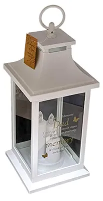 Gedenk-Kerzenlaterne, LED, batteriebetrieben, 35 cm, für Innen & Außen