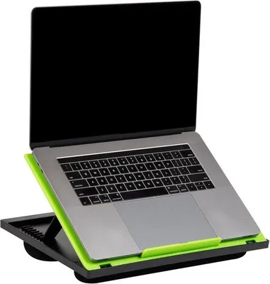 Produktbild von Famanu Laptopständer mit Kissen – 8 Positionen – geeignet für Laptop und Monitor – grün