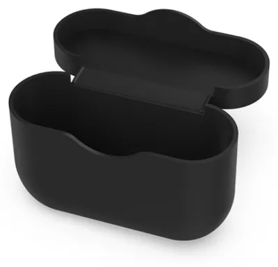 Produktbild von subtel Tasche kompatibel mit Sony WF-1000XM3 Schutzhülle Tasche Flip Cover Case Etui schwarz