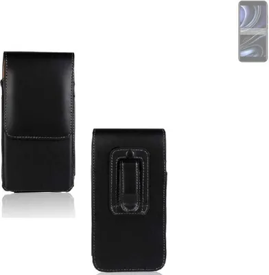 Produktbild von K-S-Trade Gürteltasche kompatibel mit BLU J8L Schutz Hülle Handy Hülle mit Magnetverschluss Holster in schwarz