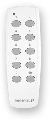 10-Kanal Handsender 868 MHz für Garagentorantriebe, weiß