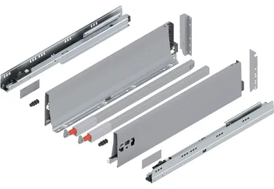 Produktbild von Blum Tandembox antaro D-Reling(K) Schubladenschienen-Set | 1 Paar, 65kg 500mm | Vollauszug Blumotion, grau