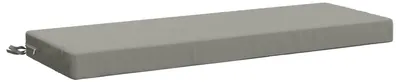 Image de Coussin de banc SOEST 100 % polyester Gris 120 x 40 x 8 cm