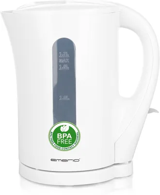 Produktbild von Kabelloser Wasserkocher 1,7L mit BPA-freiem Kunststoff, beleuchtetem Ein-/Aus-Schalter,Auto Off,Überhitzungsschutz,Kalkfilter,ideal für Zuhause & Büro