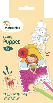 Produktbild von Avenue Mandarine 5x Graffy Puppet, Feen - Rosa GY007O